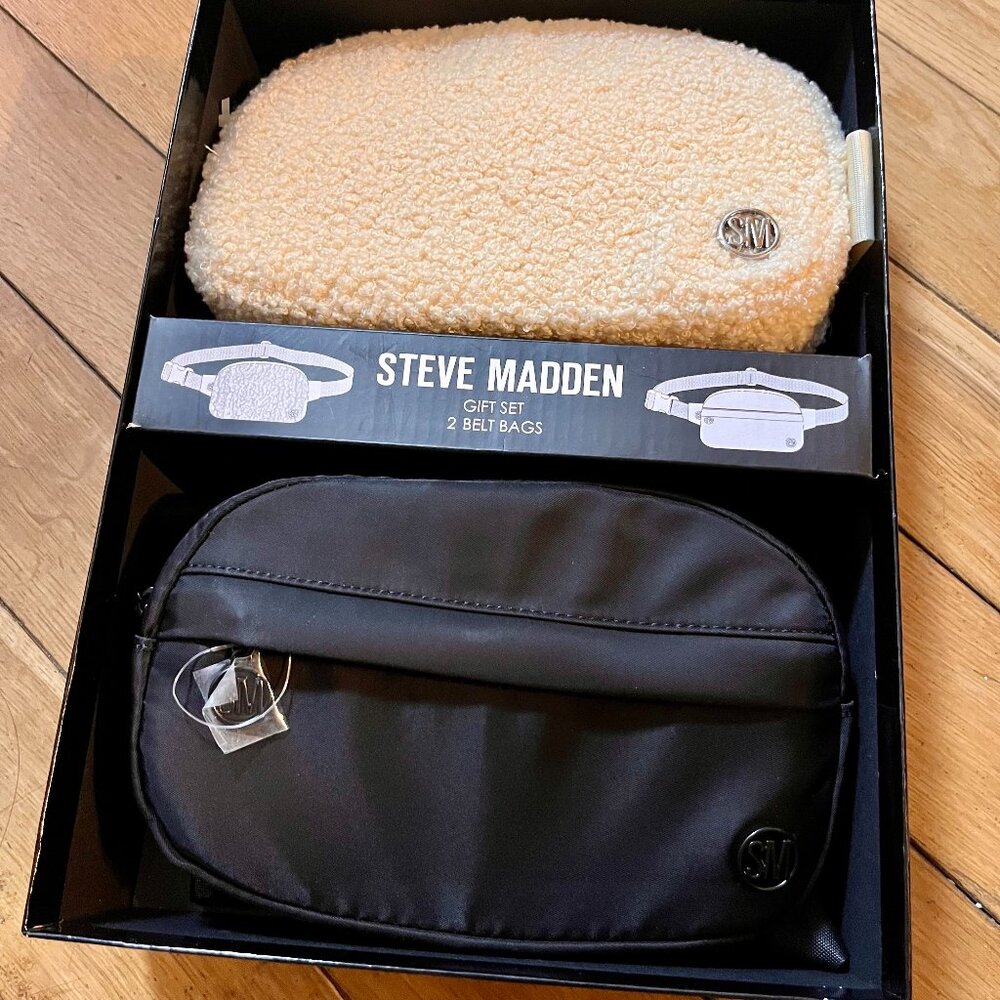 NWT Steve Madden Gift Set of 2 Waist Belt Bags
